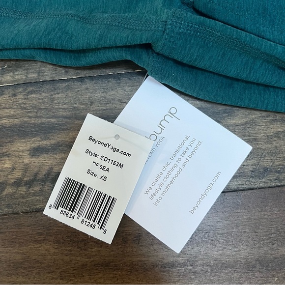 Beyond Yoga | Teal Maternity Joggers - Picture 8 of 11